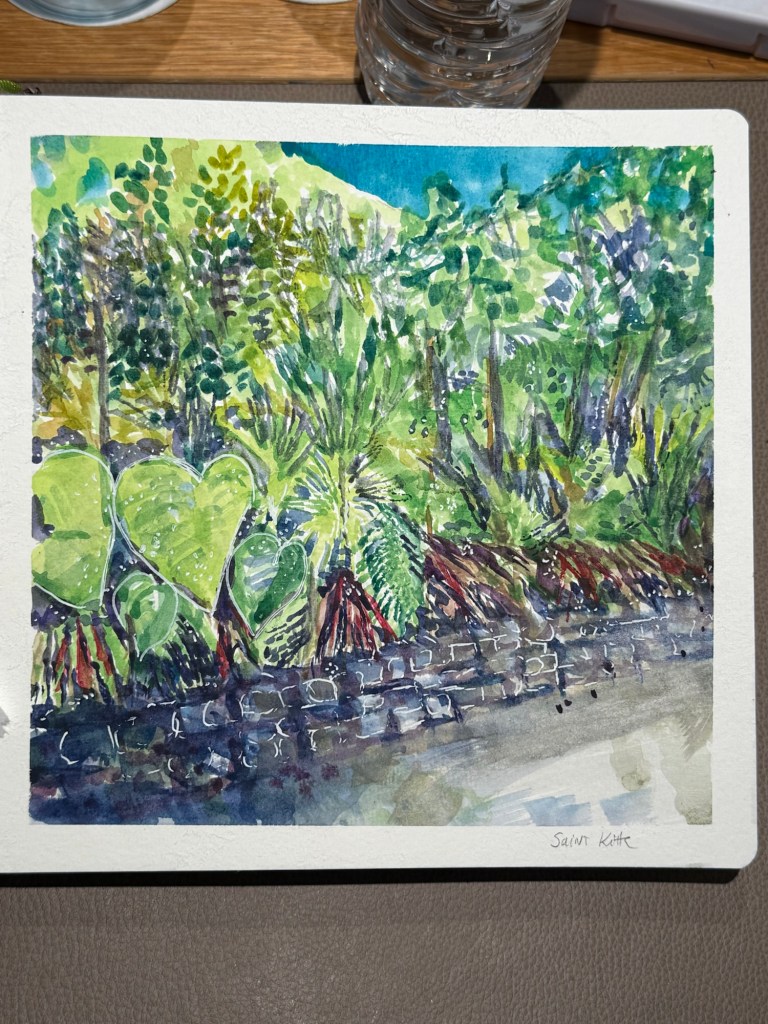 St. Kitts watercolor by Penny S. Shanks